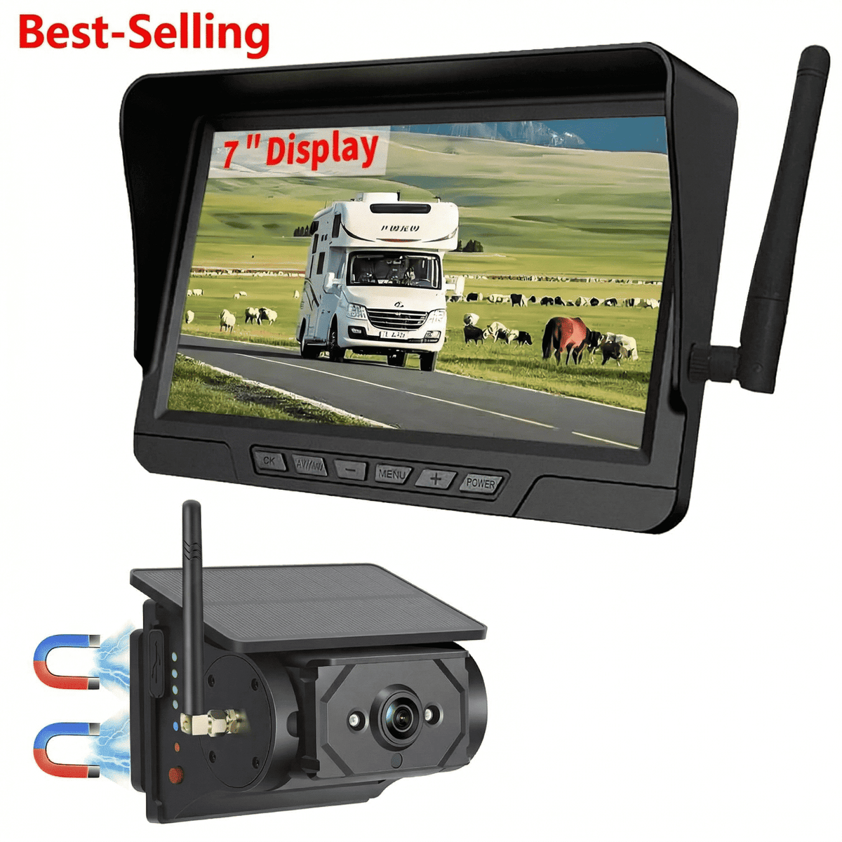 Magnetic Solar Wireless WiFi Camera – Heavy-Duty Vehicle Monitoring System