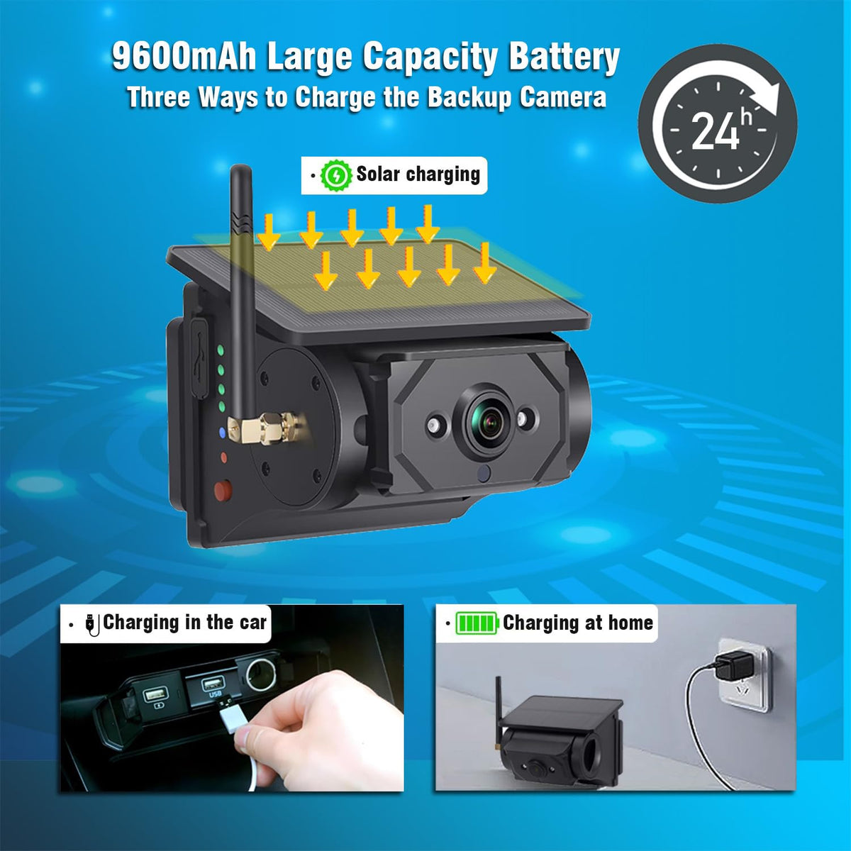 Magnetic Solar Wireless WiFi Camera – Heavy-Duty Vehicle Monitoring System